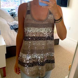 Sparkly Holiday Tank from Express